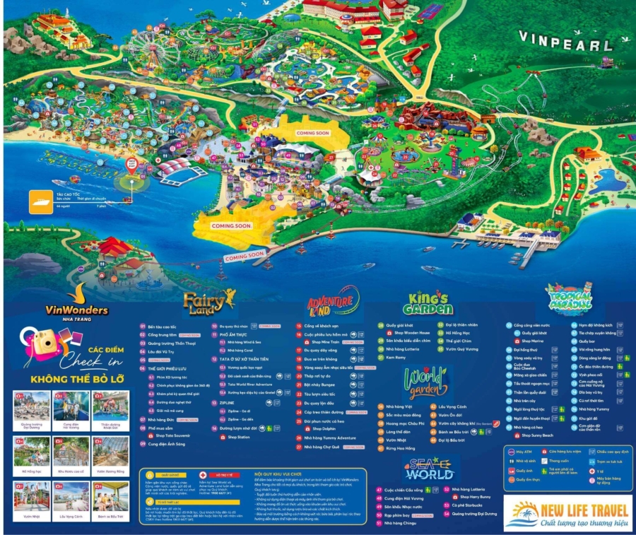 Bản đồ VinWonders Nha Trang