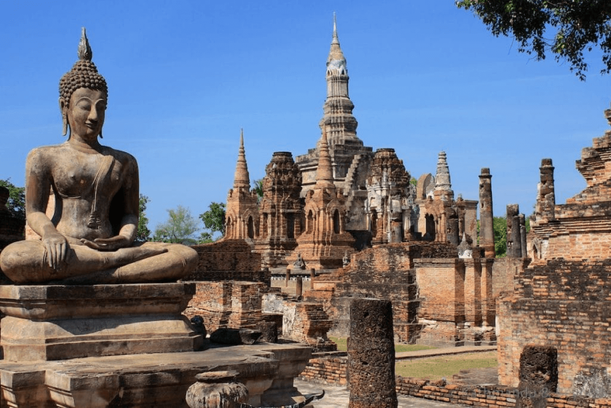 Chùa Wat Mahathat tại thành phố cổ Ayutthaya