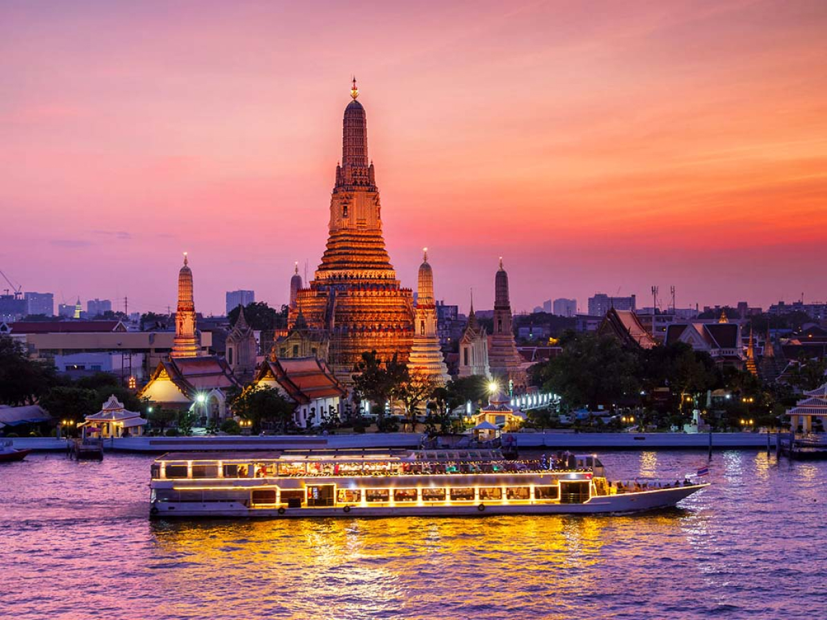 Du thuyền trên sông Chao Phraya - Tour Thái Lan từ Hà Nội 5N4Đ (Bangkok - Pattaya)