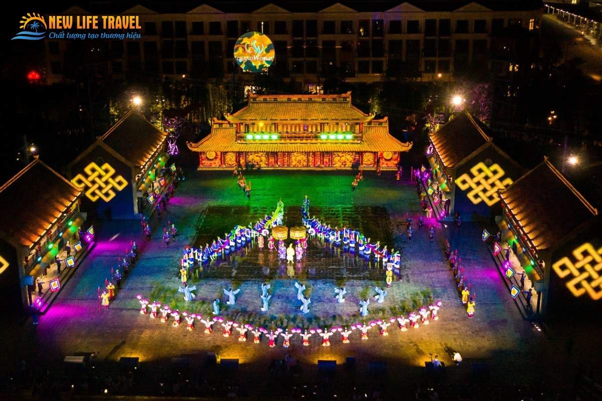 Hình ảnh show diễn tinh hoa Việt Nam ở Grand World Phú Quốc