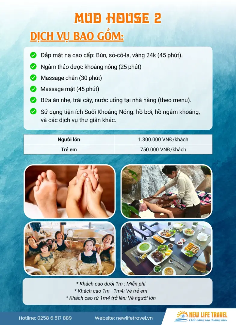 Giá vé Mud House 2 I Resort Nha Trang Giá vé Mud House 2 I Resort Nha Trang