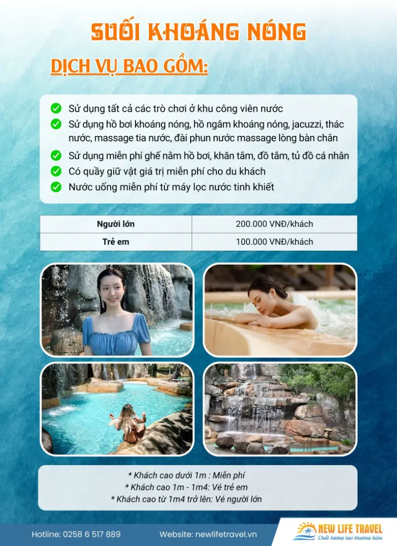 Bảng giá dịch vụ Suối khoáng nóng I Resort Nha Trang