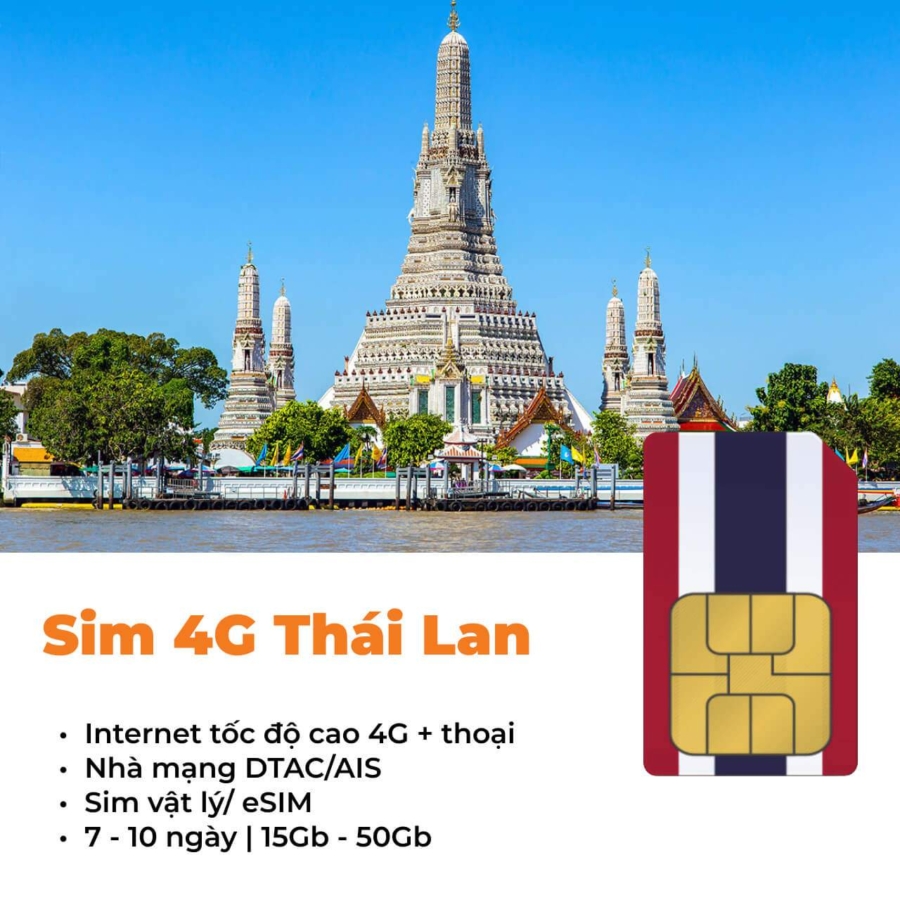 Sim du lịch Thái Lan