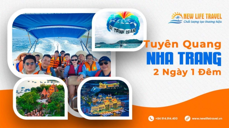 Tour Tuyên Quang đi Nha Trang 2 ngày 1 đêm
