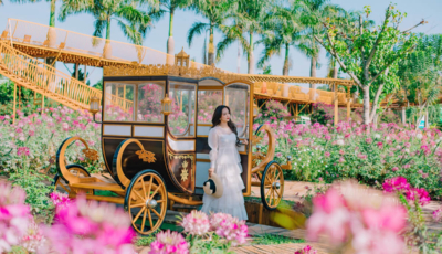 Du khách check tại Mê Linh Coffee Garden Đà Lạt