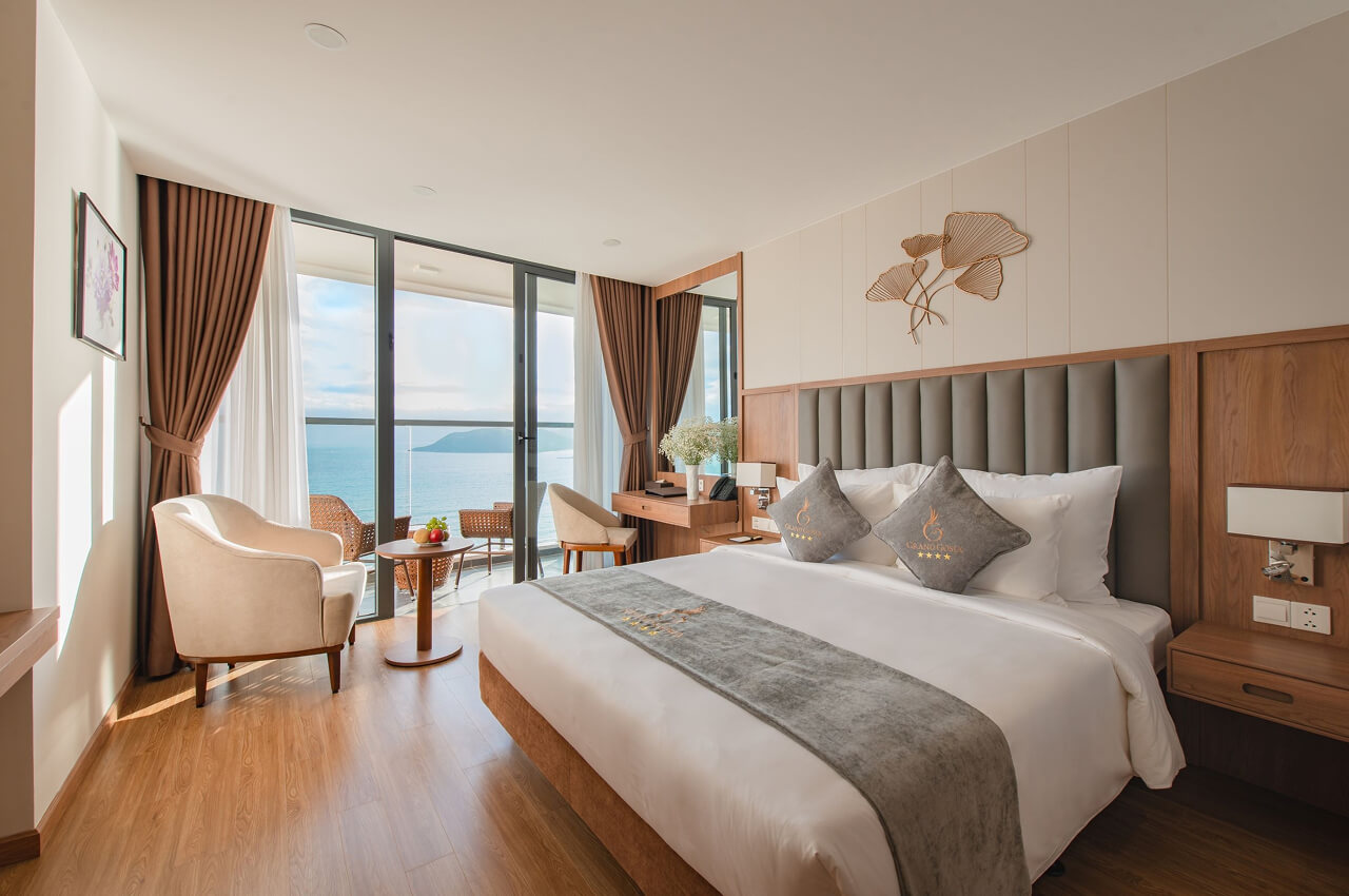 Hạng phòng Deluxe Ocean View khách sạn Grand Gosia Nha Trang 4 sao Hạng phòng Deluxe Ocean View khách sạn Grand Gosia Nha Trang 4 sao