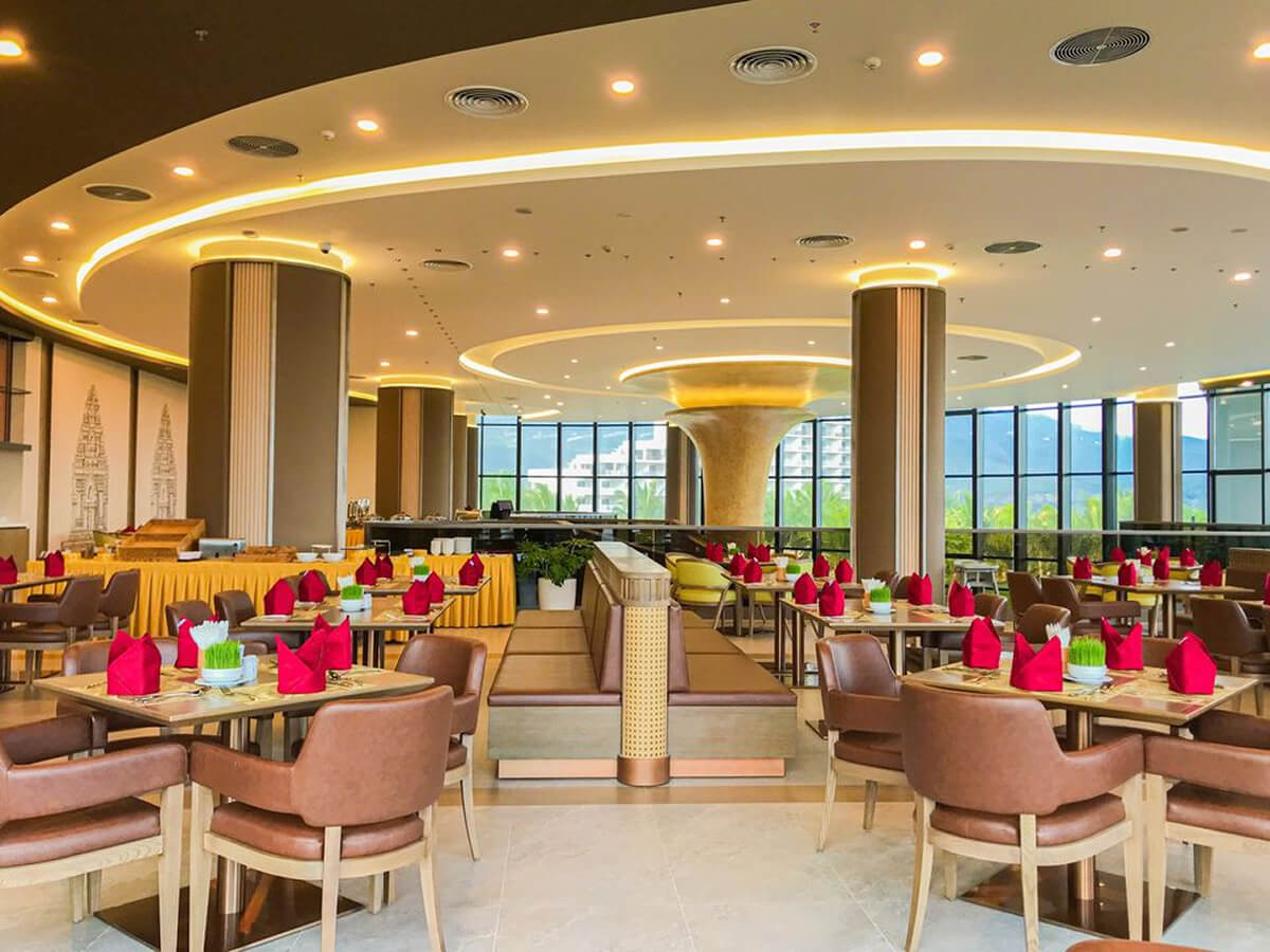Nhà hàng phục vụ buffet Resort Aquamarine Cam Ranh Nhà hàng phục vụ buffet Resort Aquamarine Cam Ranh
