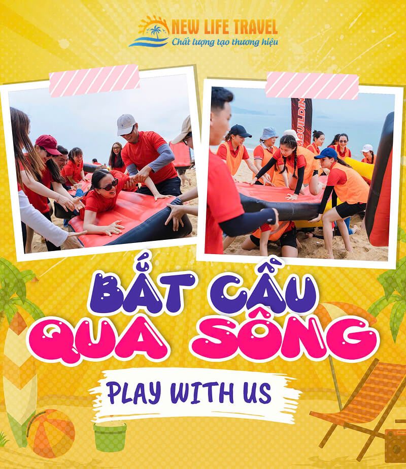 Trò chơi team building: Bắt cầu qua sông