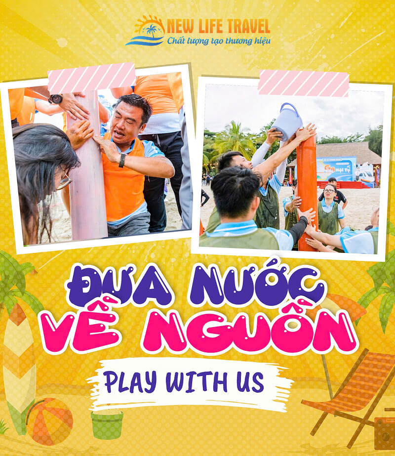 Trò chơi Team Building: Đưa nước về nguồn