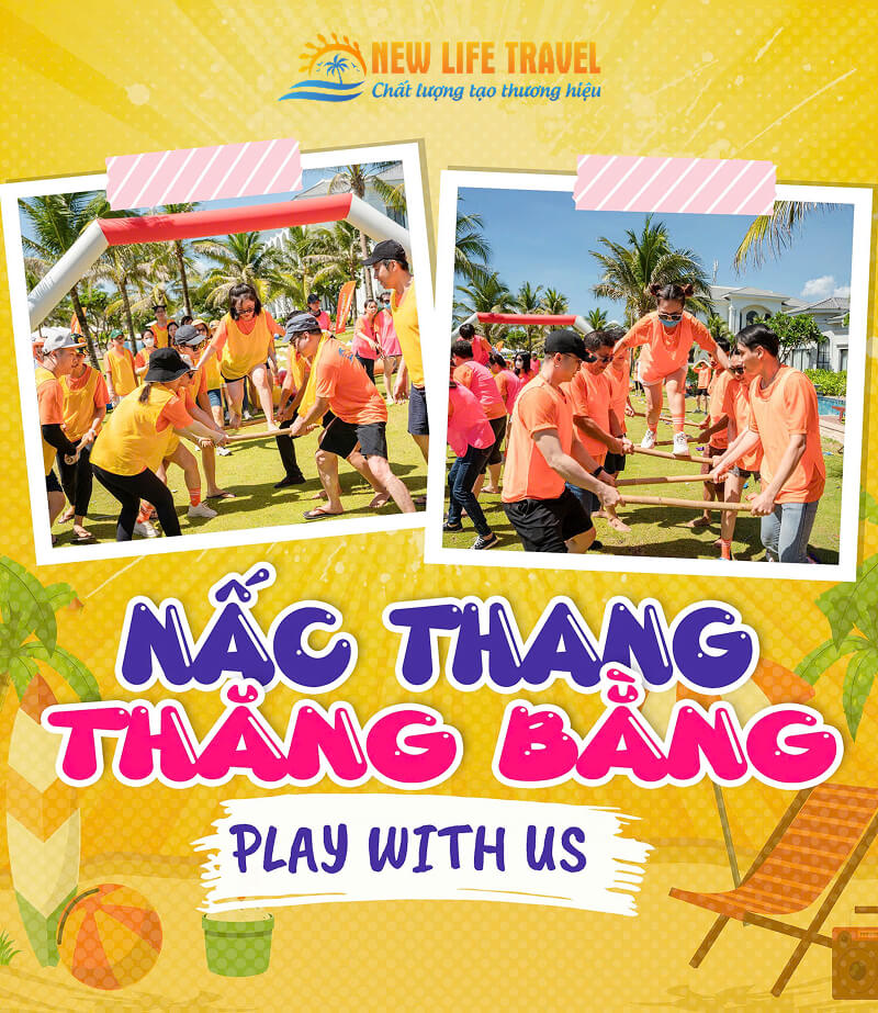 Trò chơi Team Building: Nấc thang thăng bằng