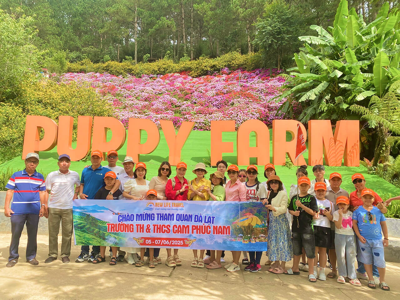 Đoàn du khách chụp ảnh check in tại Puppy Farm Đà Lạt Đoàn du khách chụp ảnh check in tại Puppy Farm Đà Lạt