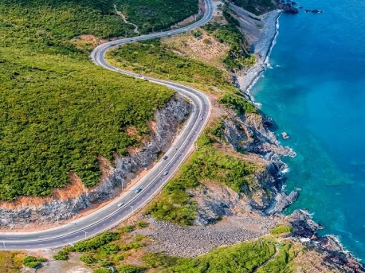Hình ảnh Đèo Cù Hin từ góc nhìn trên cao