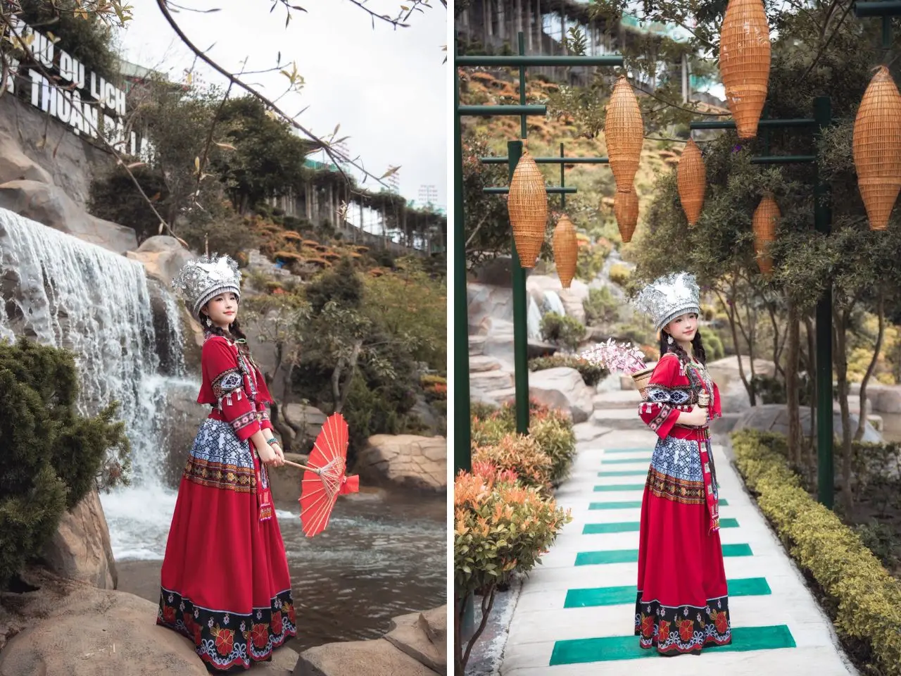 Du khách chụp ảnh check in tại khu du lịch Thúy Thuận Đà Lạt