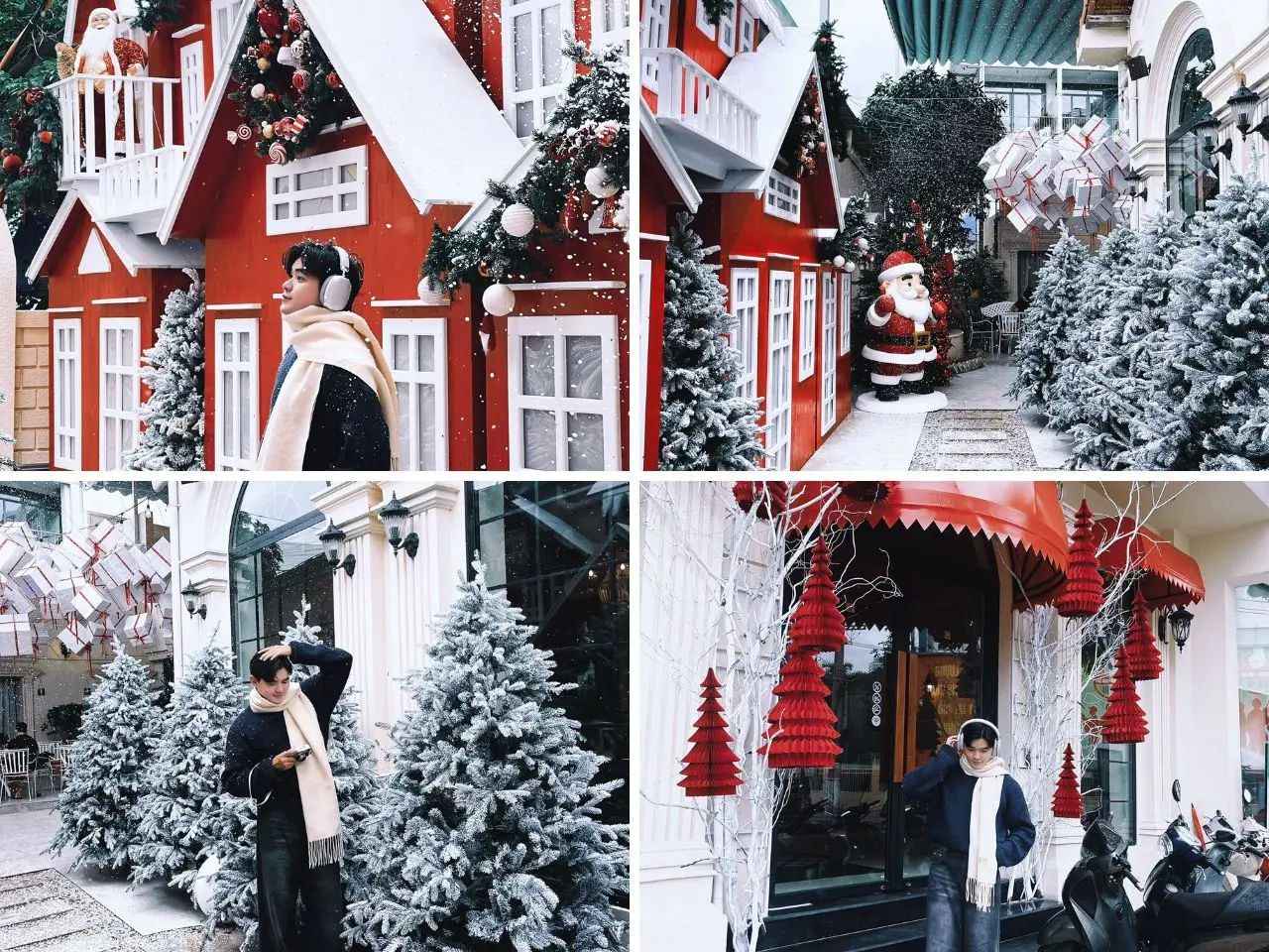 Hình ảnh gợi ý các góc check in noel Nha Trang quán cà phê Mango coffee