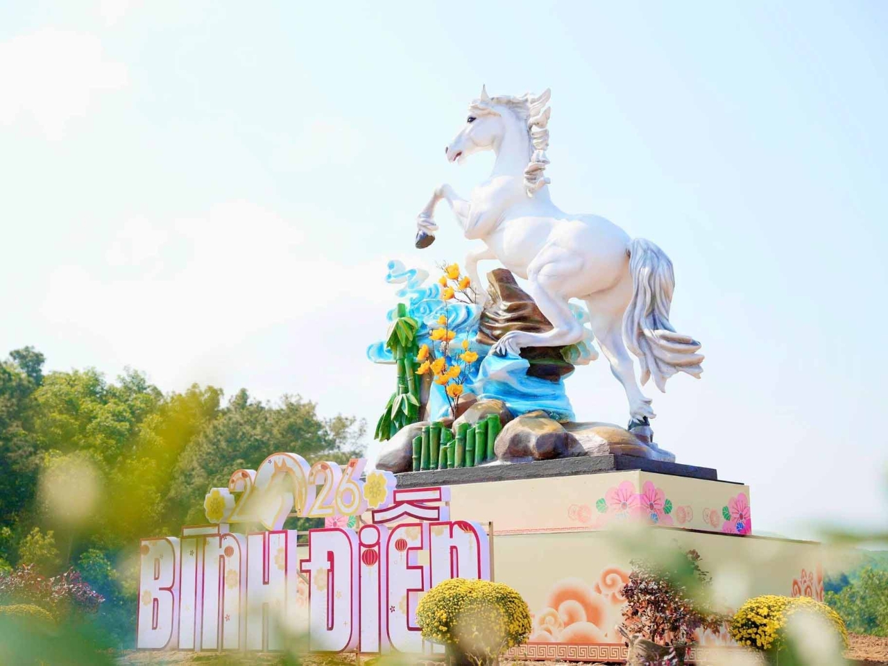 Linh Vật Ngựa - tết Bính Ngọ tại Bình Điền, Huế 2026