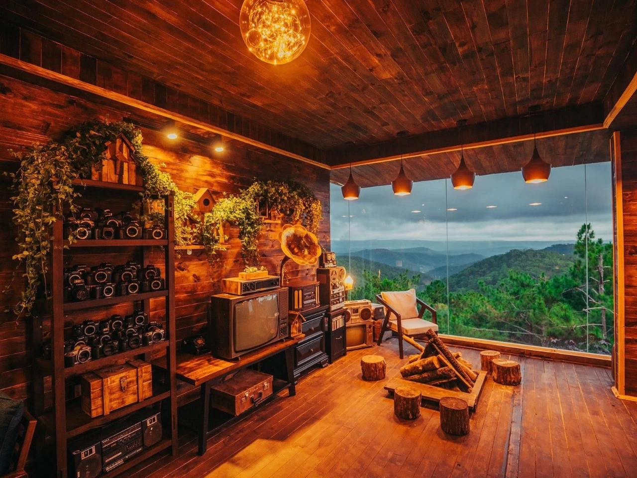 Không gian quán cà phê ở Cổng trời Bali Đà Lạt Không gian quán cà phê ở Cổng trời Bali Đà Lạt
